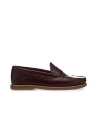Mocassini sportivi marroni in pelle