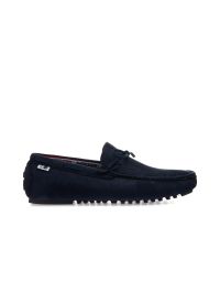 Mocassini casual blu con lacci