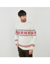 Maglione bianco stampa natale
