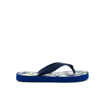 Ciabatte blu infradito da mare con stampa cartoon