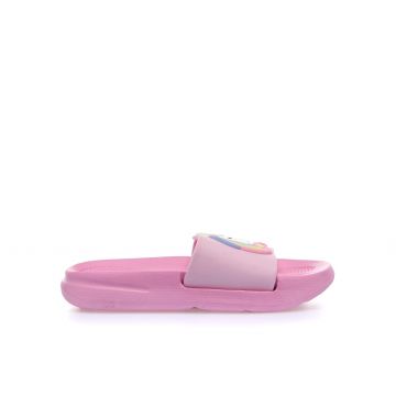 Ciabatte bimba rosa da mare in gomma con unicorno