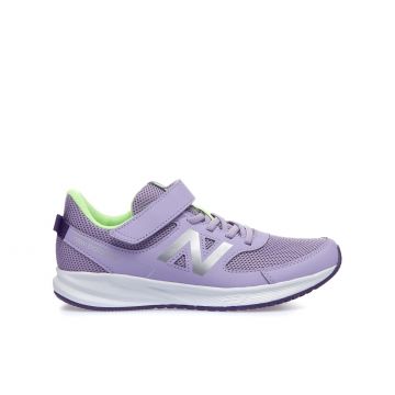 Sneakers running lilla da bambina YT570 con velcro