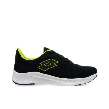 Sneakers uomo nere e gialle da running Evo