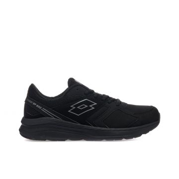Sneakers uomo da running nere con maxi logo