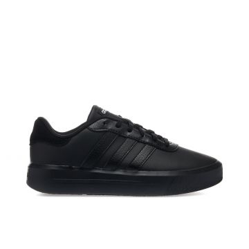 Sneakers tennis da donna nere Court Platform