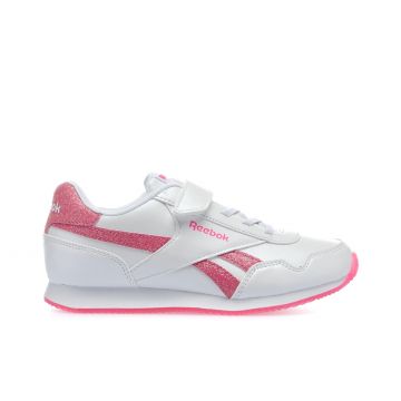 Sneakers bambina da palestra Royal Classic Jog 3 bianche
