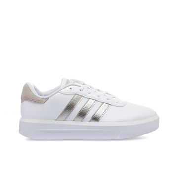 Sneakers bianche donna court platform