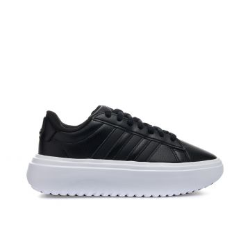 Sneakers donna nere da palestra Grand Court con suola platform