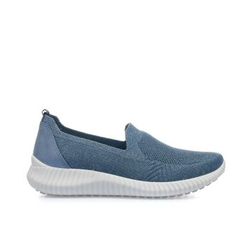 Slip-on azzurre in tessuto