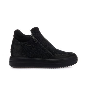 Sneakers alte nere modello slip-on