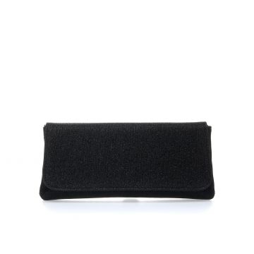 Pochette nera con glitter
