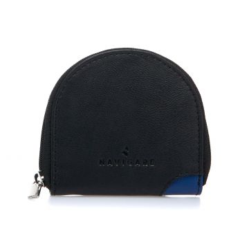 Portamonete nero con dettagli colorati