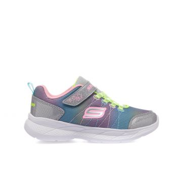 Sneakers running multicolor da bambina con velcro Snap Sprints 2.0 - Stars Away