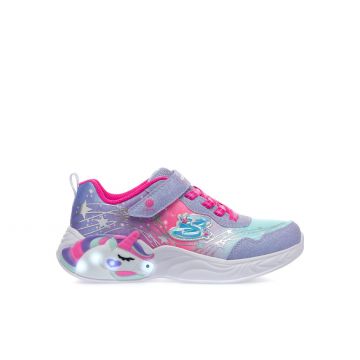 Sneakers running viola da bimba con strappo e luci S-Lights Unicorn Dreams - Wishful Magic
