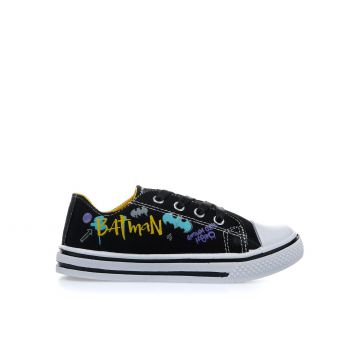 Sneakers neri cartoon Batman da bambino