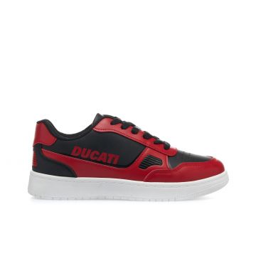 Sneakers basket da ragazzo rosse e nere Barsaba 3