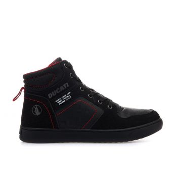 Sneakers alta da bimbo con cuciture a contrasto