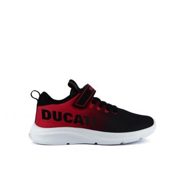 Sneakers running nere e rosse da bambino modello Frontera 3