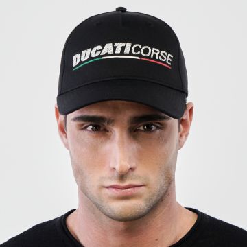 Cappellino nero con maxi logo