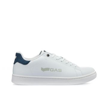 Sneakers bianche con stemma laterale
