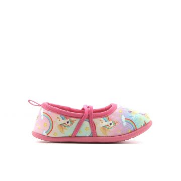 Pantofole rosa asilo con unicorni