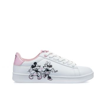Sneakers bianche rosa Junior Disney stampa cartoon