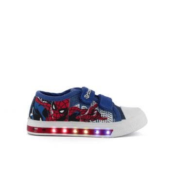 Sneakers blu stampa cartoon da bimbo con strappi