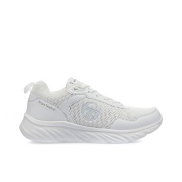 Sneakers uomo bianche da palestra con logo