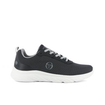 Sneakers uomo grigie da running con logo
