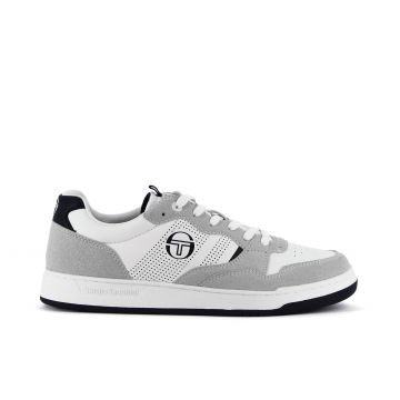Sneakers uomo grigie da basket con logo