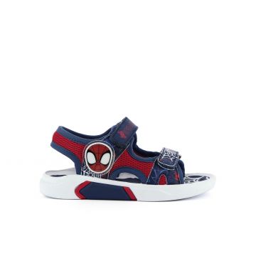 Sandali blu stampa cartoon con doppio velcro