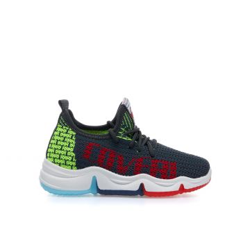 Sneakers blu in tessuto