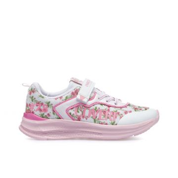 Sneakers rosa junior con velcro