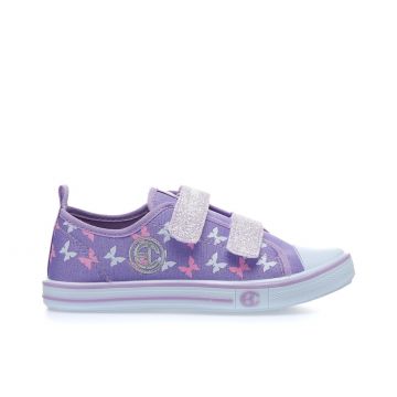 Sneakers viola con farfalle