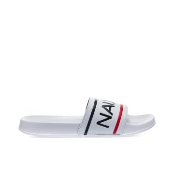 Ciabatte bianche da mare in gomma con logo