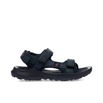 Sandali blu sportivi con strappi