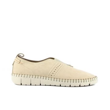 Slip-on beige con cuciture