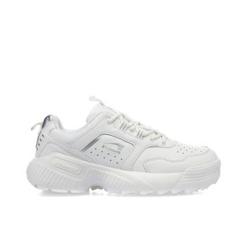 Sneakers donna bianche da palestra con maxi suola