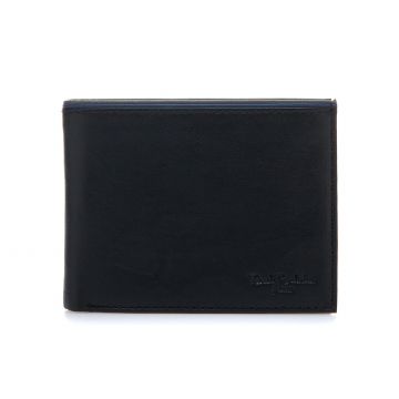 Portafoglio nero da uomo nero con portacarte