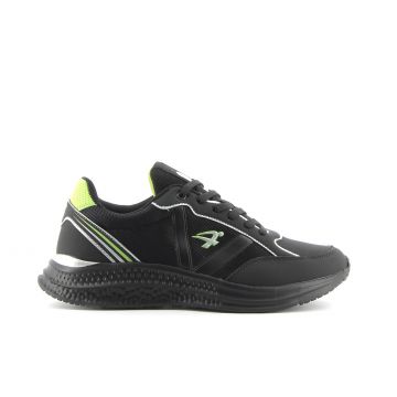 Sneakers uomo da running nere con colori a contrasto
