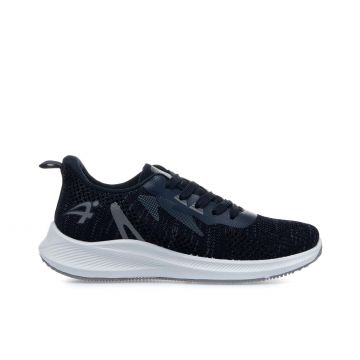 Sneakers running blu da uomo con logo