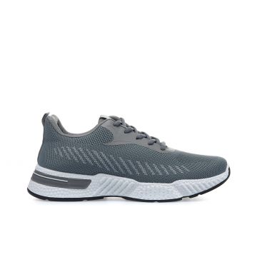 Sneakers grigie da corsa da uomo