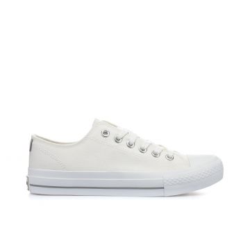 Sneakers bianche in tessuto