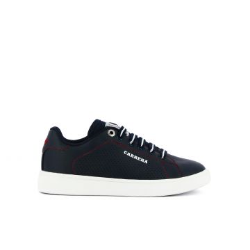 Sneakers blu junior con lacci