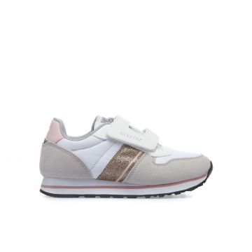 Sneakers bianche con maxi velcro