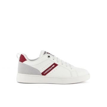 Sneakers bianche con lacci e logo