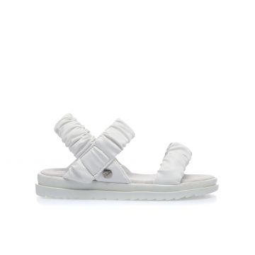Sandali bianchi con fasce elastiche
