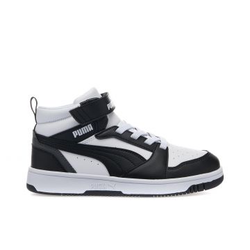 Sneakers basket da bimbo Rebound V6 Mid nere e bianche
