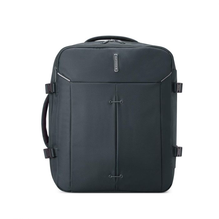 Zaino grigio morbido da viaggio con tasche interne