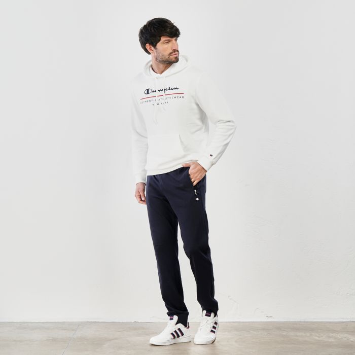 Pantaloni sportivi blu in cotone con tasche con zip